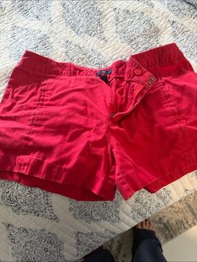 GAP Women's Bright Red High-Waist Shorts